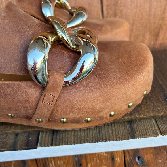 Charles David Siena Leather Clogs shoes 38 - Picture 13 of 15